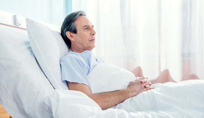 man diagnosed with long term disability contemplating future